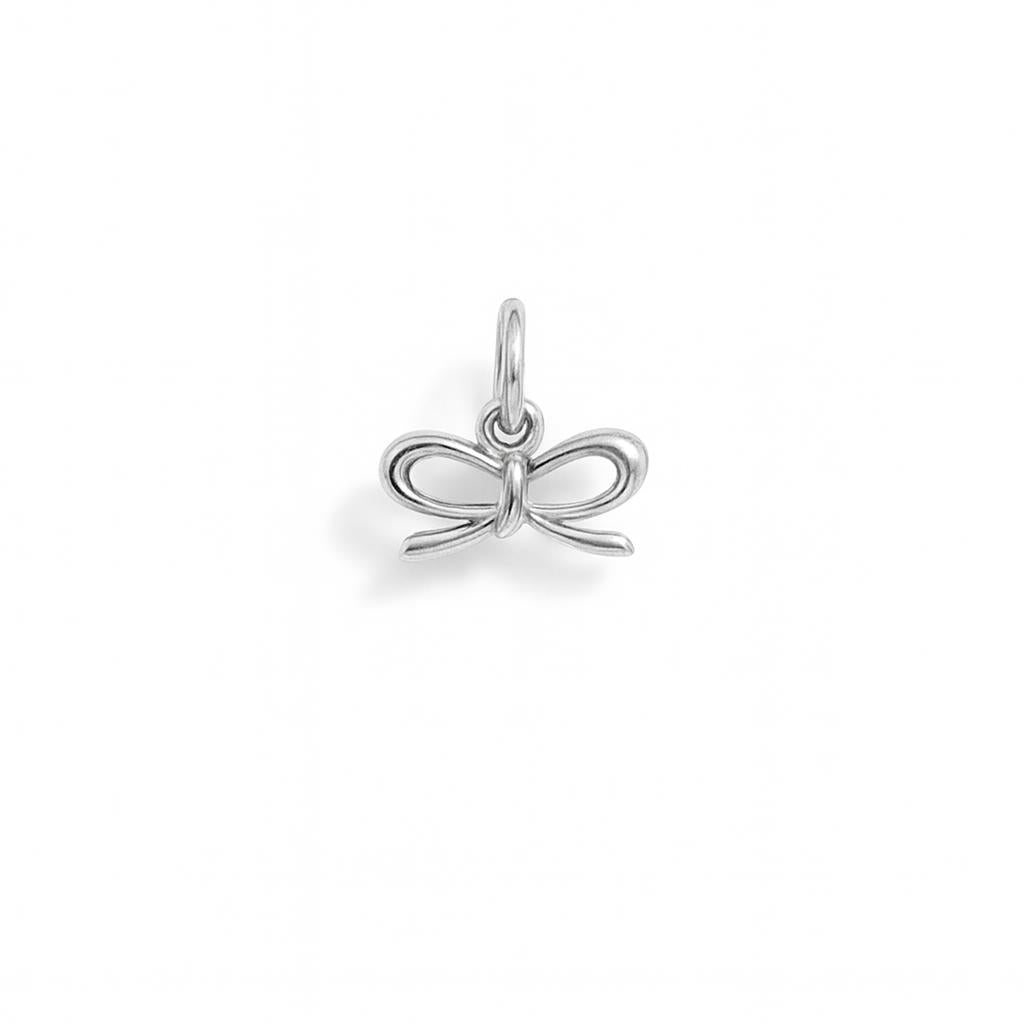 Charm Fiocco in Oro Bianco