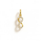 Charm Infinito in Oro Giallo e Zirconi