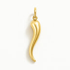 Charm Corno in Oro Giallo