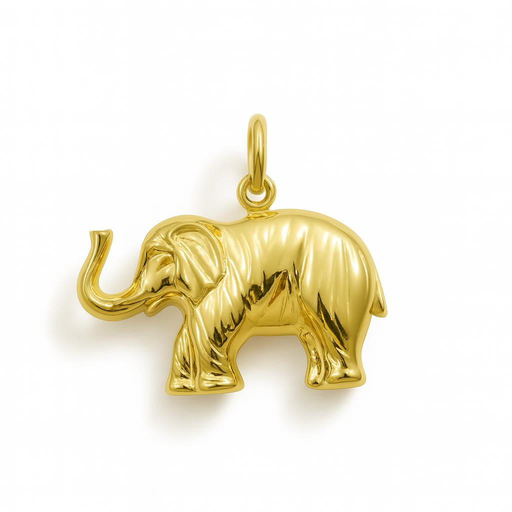 Charm Elefante in Oro Giallo