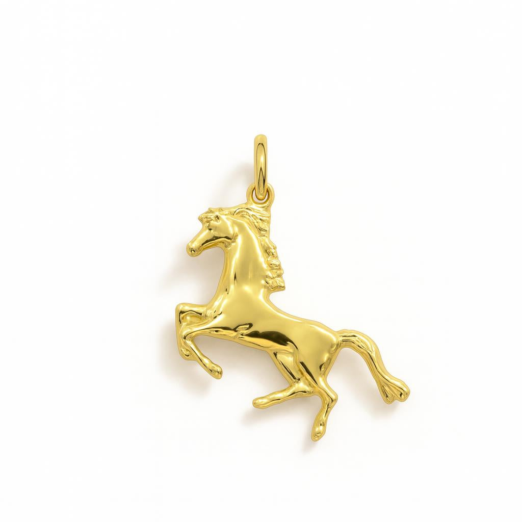 Charm Cavallo in Oro Giallo