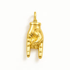 Charm Corna in Oro Giallo