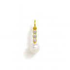 Charm Perla in Oro Giallo e Zirconi