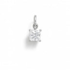 Charm Luce in Oro Bianco e Zirconi