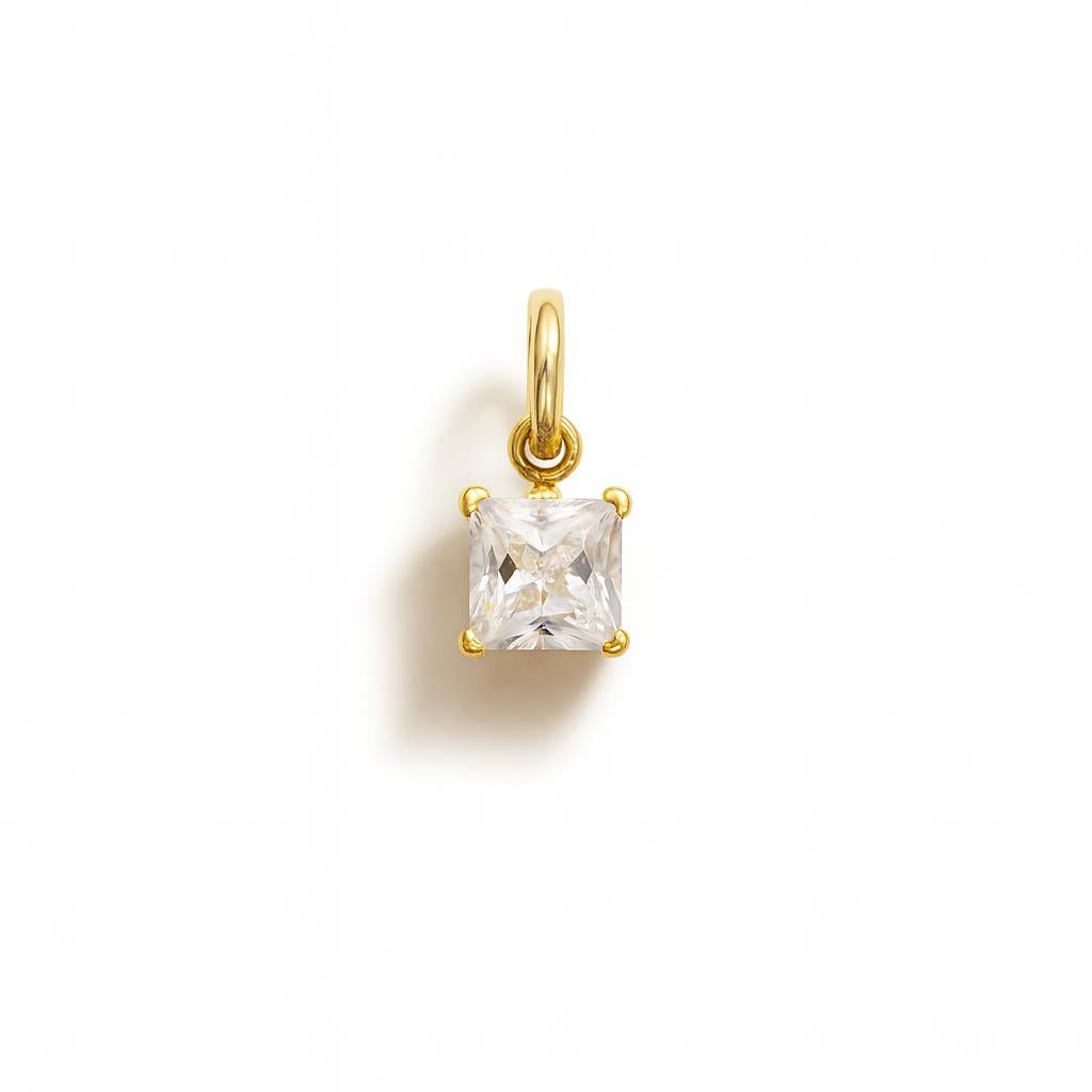 Charm Luce in Oro Giallo e Zirconi