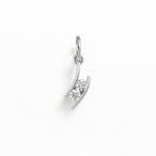 Charm Luce in Oro Bianco e Zirconi