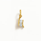 Charm Luce in Oro Giallo e Zirconi