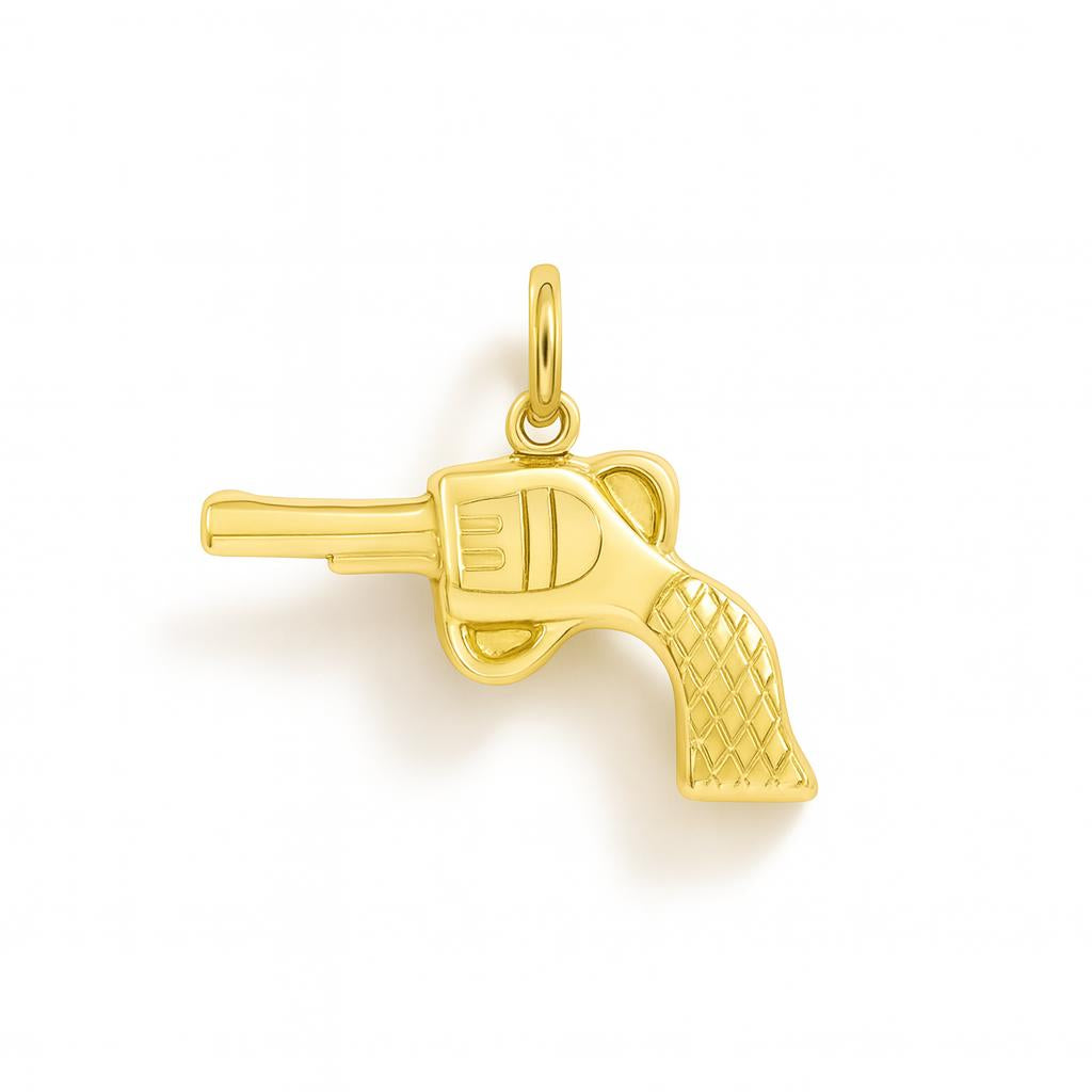Charm Pistola in Oro Giallo