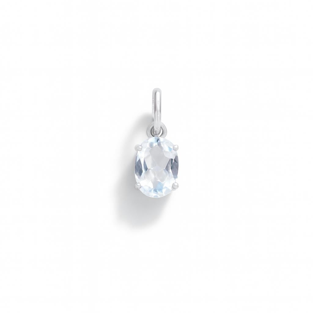 Charm Luce in Oro Bianco e Zirconi