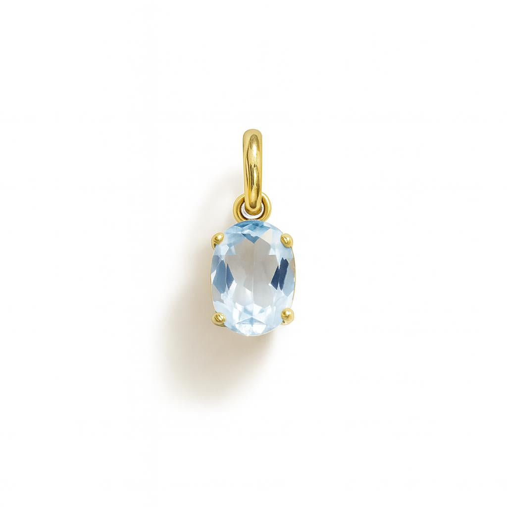 Charm Luce in Oro Giallo e Zirconi