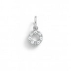 Charm Luce in Oro Bianco e Zirconi