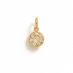 Charm Luce in Oro Giallo e Zirconi