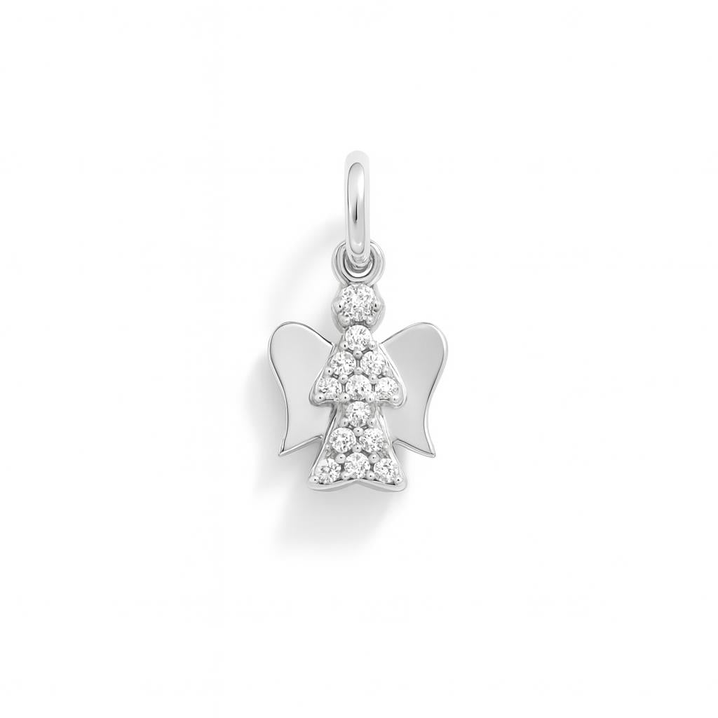 Charm Credo in Oro Bianco e Zirconi