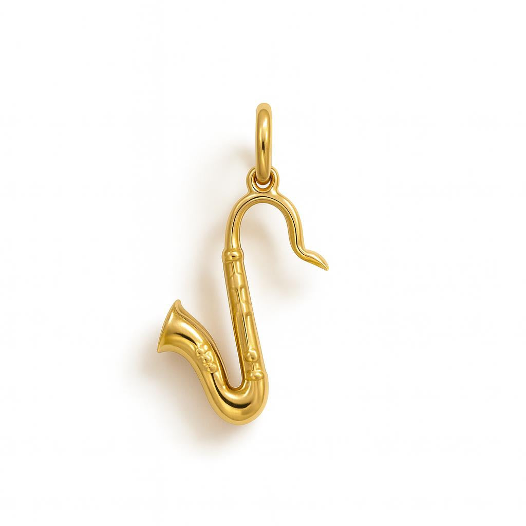 Charm Sassofono in Oro Giallo