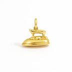 Charm Ferro da Stiro in Oro Giallo
