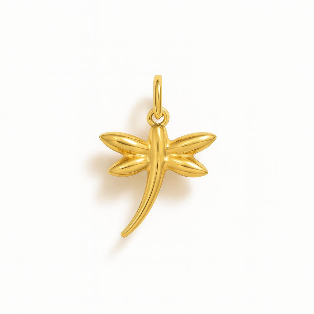 Charm Libellula in Oro Giallo