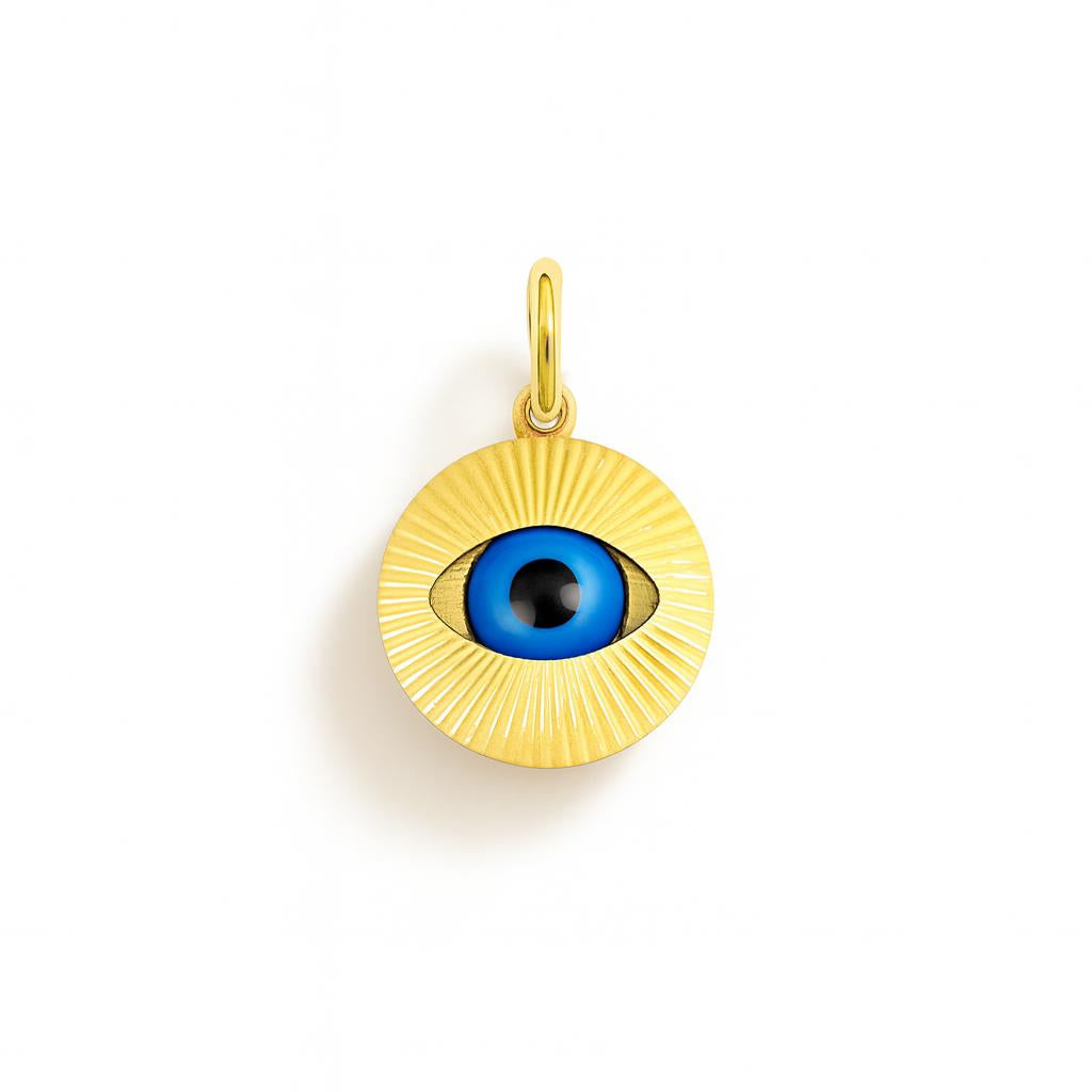 Charm Occhio di Santa Lucia in Oro Giallo