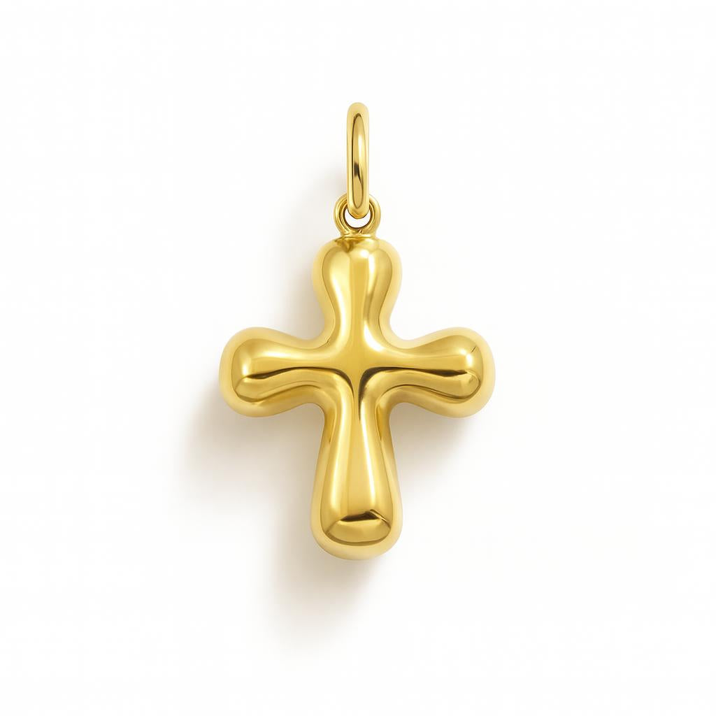 Yellow Gold Cross Charm