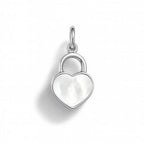 Charm Cerchio in Oro Bianco e Madreperla