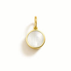 Charm Cerchio in Oro Giallo e Madreperla