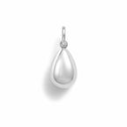 Charm Goccia in Oro Bianco