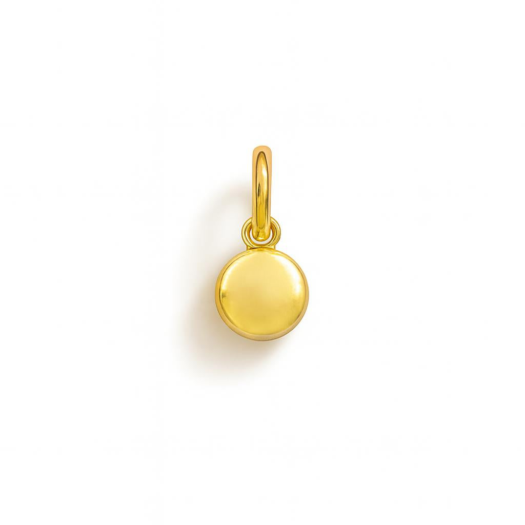 Yellow Gold Hoop Charm