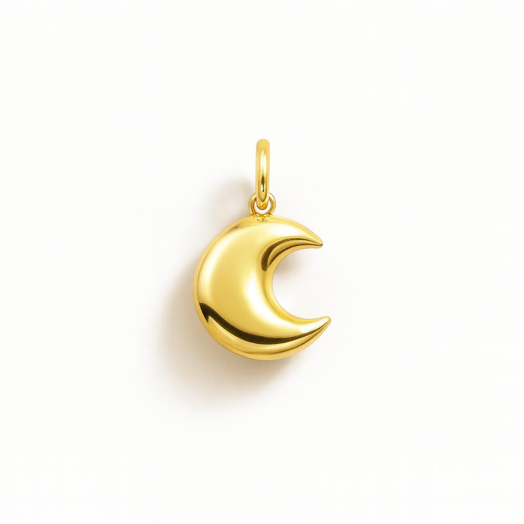 Charm Luna in Oro Giallo