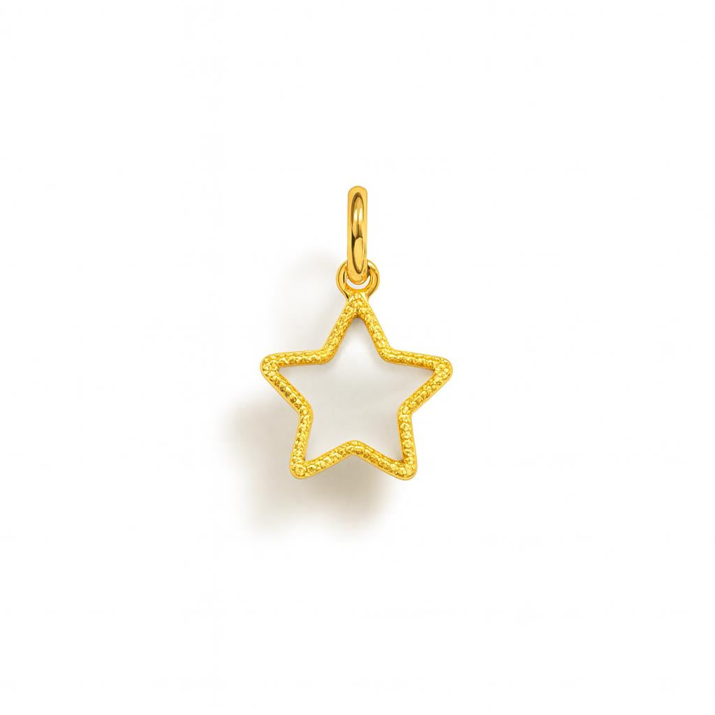 Charm Stella in Oro Giallo e Madreperla