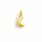 Yellow Gold Moon Charm