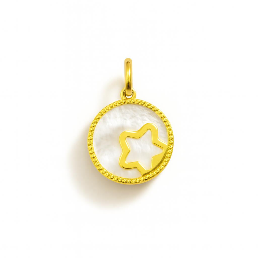 Yellow Gold and Mother-of-Pearl Stella Charm