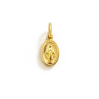 Charm Vergine Maria in Oro Giallo