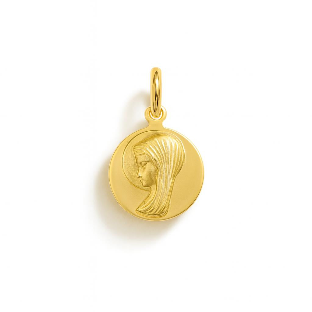 Charm Vergine Maria in Oro Giallo