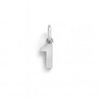 Charm Numero 1 in Oro Bianco