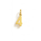 Charm Numero 4 in Oro Giallo