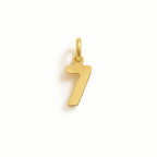 Charm Numero 7 in Oro Giallo