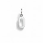 Charm Numero 0 in Oro Bianco