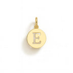 Charm Lettera E in Oro Giallo – Modello 4