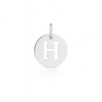 Charm Lettera H in Oro Bianco – Modello 4