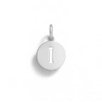 Charm Lettera I in Oro Bianco – Modello 4