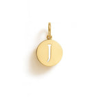 Charm Lettera J in Oro Giallo – Modello 4