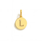 Charm Lettera L in Oro Giallo – Modello 4