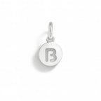 Charm Lettera B in Oro Bianco – Modello 3