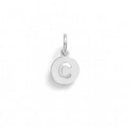 Charm Lettera C in Oro Bianco – Modello 3