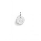Charm Lettera G in Oro Bianco – Modello 3