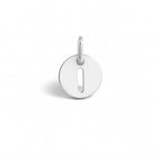 Charm Lettera I in Oro Bianco – Modello 3