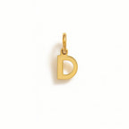 Charm Lettera D in Oro Giallo – Modello 1