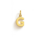 Charm Lettera G in Oro Giallo – Modello 1