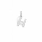 Charm Lettera H in Oro Bianco – Modello 1