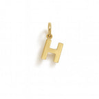 Charm Lettera H in Oro Giallo – Modello 1