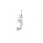 Charm Lettera J in Oro Bianco – Modello 1